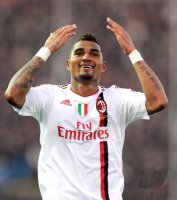 FUSSBALL SERIE A:  Jubel Kevin Prince Boateng (AC Mailand)
