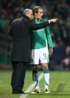 Fussball, Champions League: Werder Bremen JENSEN Einzelaktion