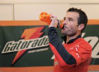 FUSSBALL International: Alexander Frei beim Gatorade  Sweat Test