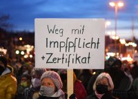 Demonstration von Gegner der Corona-Massnahmen in Reutlingen