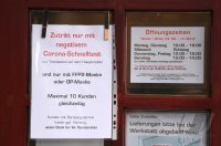 Tageszertifikat fuer Innenstadtbesucher in Tuebingen, Zutritt nur mit negativem Corona- Schnelltest