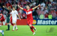 FUSSBALL EURO 2008: JUBEL Kahveci (Tuerkei)