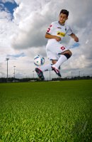 Fussball 1. Bundesliga, Saison 2011/2012: Matthias Zimmermann posiert im exklusiven Fotoshooting