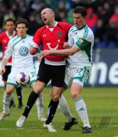 FUSSBALL, 1. BUNDESLIGA, 24. Spieltag: Hannover - Wolfsburg