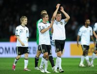 Fussball International EM 2012-Qualifikation:  Marko MARIN, Philipp Lahm, Toni KROOS  (v.li., Deutschland)