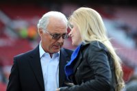 Fussball CHL  Saison 2010/2011:  Franz Beckenbauer Franz Beckenbauer im interview mit Moderatorin Andrea Kaiser