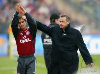 Fussball Scholl bei seiner Auswechslung