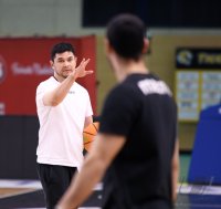 Basketball 2. Bundesliga 2020/2021: Training Tigers Tuebingen in der VOBA Arena Rottenburg