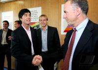 Gespraech der sportlichen Leitung der deutschen Fussball-Nationalmannschaft