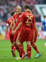 Fussball 1. Bundesliga, Saison 2012/2013:  FC Schalke 04 - FC Bayern Muenchen