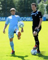 2. Fussball Bundesliga: Daniel Halfar, Benjamin Lauth (v. li., 1860 Muenchen)