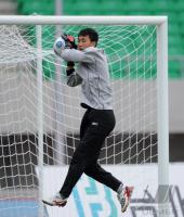 FUSSBALL INTERNATIONAL: Torwart Ri Myong Guk (Nordkorea)