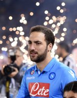 Fussball Supercoppa Italia Finale 2014 in Doha: Gonzalo Higuain (SSC Neapel)