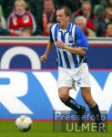FUSSBALL BUNDESLIGA, Hertha BSC: LAPACZINSKI Einzelaktion