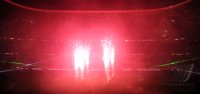 Fussball 1. Bundesliga, Saison 2011/2012:  Feuerwerk mit Lasershow in der Allianz Arena