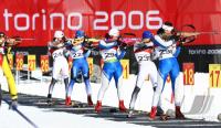 Olympische Spiele 2006 Turin - Training Biathlon Damen