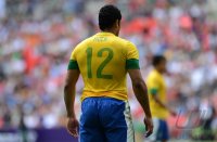 FUSSBALL Olympia 2012 FINALE: Brasilien - Mexiko