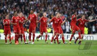 Fussball International, Champions League Saison 2011/2012:  Bayern JUBEL nach dem Sieg und den Einzug ins Finale