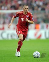 Fussball CHL  Saison 2011/2012:  Bastian Schweinsteiger (FC Bayern Muenchen)