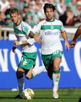 FUSSBALL 1. BUNDESLIGA: Werder Bremen, DIEGO und HUNT