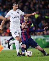 Fussball CHL  Saison 2014/2015: Zlatan Ibrahimovic (Paris Saint-Germain)