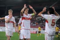 FUSSBALL  UEFA Europa League  10/11:  JUBEL  VfB Stuttgart