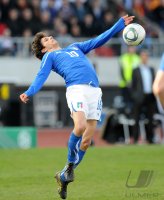 Fussball: International Saison 2010/2011: Italien U21, FABBRINI am Ball