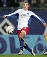 Fussball 1. Bundesliga: HSV, VAN DER VAART Einzelaktion am Ball