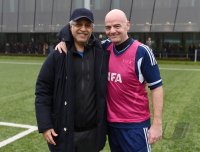 FIFA Praesident Gianni Infantino (Schweiz) erster Tag im Home of Fifa