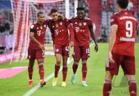 Fussball 1. Bundesliga Saison 21/22: FC Bayern Muenchen -  1. FC Koeln