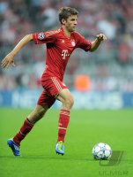 Fussball CHL  Saison 2011/2012:  Thomas Mueller (FC Bayern Muenchen)