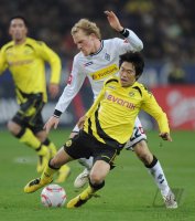 Fussball 1. Bundesliga  Saison 2010/2011: Borussia Dortmund - Borussia Moenchengladbach