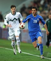 Fussball Nationalmannschaft : Slowenien - Italien