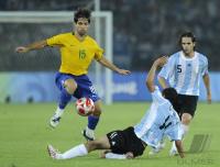 FUSSBALL  Olympia 2008   Halbfinale  Maenner   Argentinien - Brasilien