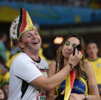 FUSSBALL WM 2014, HALBFINALE: Brasilien - Deutschland