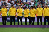 FUSSBALL Olympia 2012 FINALE: Enttaeuschung bei Brasilien