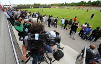 Fussball CHL Finale 2012: Abschluss Training beim FC Bayern Muenchen