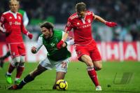 FUSSBALL, 1. BUNDESLIGA, 19. Spieltag: Bremen - Bayern