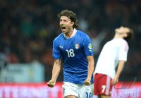 Fussball International WM Qualifikation 2014:  Jubel Riccardo Montolivo (Italien)