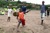 Fussball im Armenviertel Umlazi bei Durban