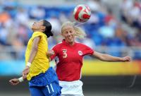 FUSSBALL  Olympia 2008   Viertelfinale Frauen Brasilien - Norwegen