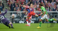 Fussball 1. Bundesliga Saison 14/15: FC Bayern Muenchen - VfL Wolfsburg