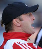 Fussball 3. Bundesliga : Trainer Ralph Hasenhuettl  (Unterhaching)