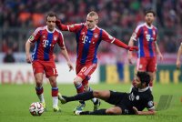 Fussball DFB Pokal Achtelfinale 14/15: FC Bayern Muenchen - Eintracht Braunschweig