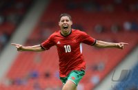 FUSSBALL Olympia 2012 Maenner: JUBEL Abdelaziz BARRADA (Marokko)