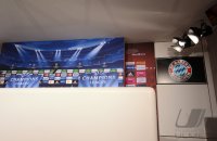 Fussball CHL&Atilde; Saison 12/13: Der Presseraum auf dem Trainingsgelaende des FCB an der Saebenerstrasse