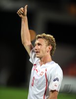Fussball U21-Europameisterschaft 2011:  JUBEL Fabian Lustenberger (Schweiz)