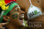 FUSSBALL Weltmeisterschaft Fans Zuschauer Brasilien Feature Brasilien vs. Tuerkei Halbfinale