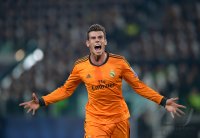 FUSSBALL  CHL  Saison 2013/2014: JUBEL Gareth Bale (Real Madrid)