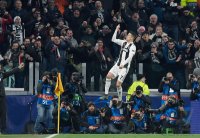 Fussball CHL 18/19 Achtelfinale: JUBEL Cristiano Ronaldo (Juventus Turin)